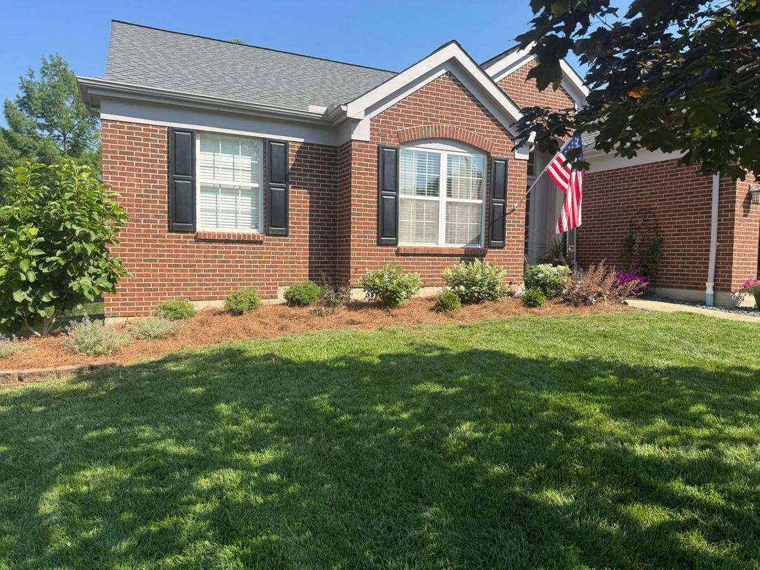 Front bed refresh and lawn care